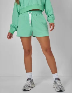 Cheap Relaxed Contrast Drawcord Sweat Shorts Sculpt & Leisure | Kaiia The Label