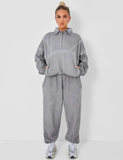 Hot Relaxed Fit Cuffed Joggers Co-ord Washed Sculpt & Leisure | Kaiia The Label