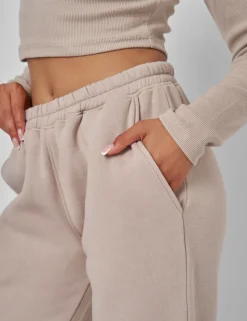 Hot Relaxed Fit Cuffed Jogger Stone Back In Stock | Sculpt & Leisure