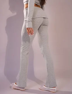New Rib Foldover Straight Leg Pant Co-ords | Trousers