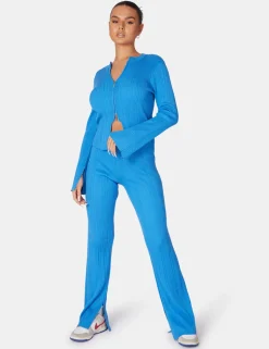 Clearance Ribbed Knitted Trousers Sculpt & Leisure | Kaiia The Label