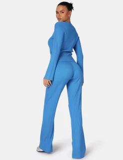Clearance Ribbed Knitted Trousers Sculpt & Leisure | Kaiia The Label
