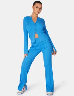 Clearance Ribbed Knitted Trousers Sculpt & Leisure | Kaiia The Label