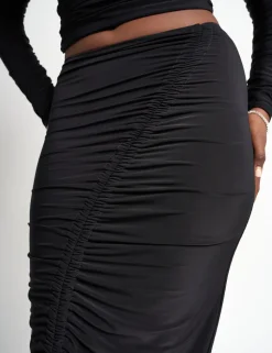 New Ruched Maxi Skirt Co Ord Sculpt & Leisure | Kaiia The Label