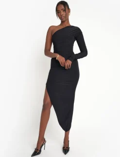 Flash Sale Ruched One Shoulder Maxi Dress Sculpt & Leisure | Kaiia The Label