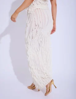 Flash Sale Ruffled Detail Maxi Skirt Co-ords | Skirts