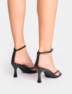 Fashion Samya Minimal Strap Mid Heels Strappy Heels | Mid Heels