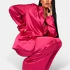 Shop Satin Dad Blazer Sculpt & Leisure | Kaiia The Label