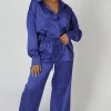 Online Satin Wide Leg Trousers Sculpt & Leisure | Kaiia The Label