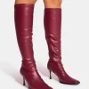 Shop Scorpion Mid Heel Sock Knee High Boots Sock Boots | Ankle Boots