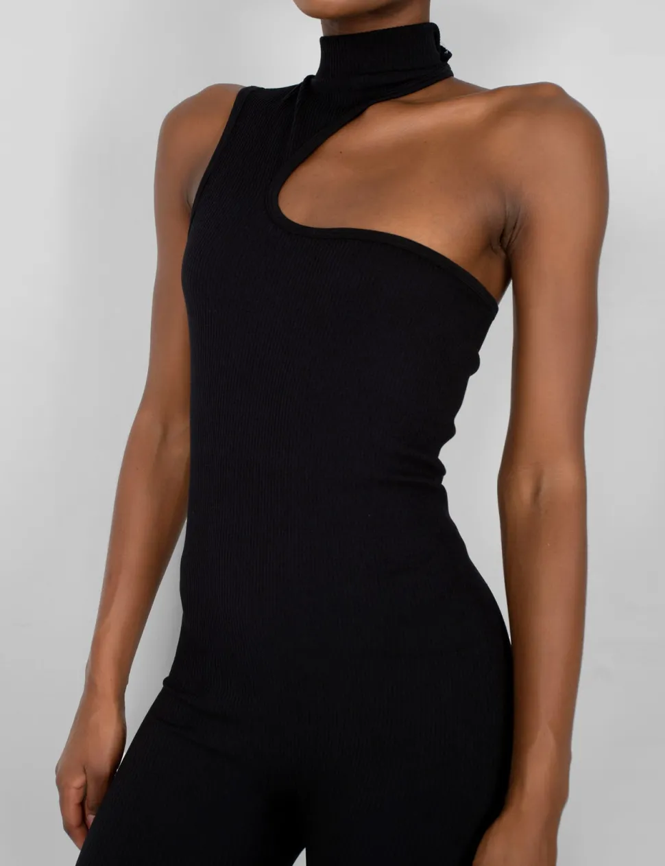 New Seamless Asymmetric Neck Jumpsuit Unitard Jumpsuits & Playsuits