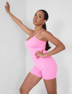 Cheap Seamless Unitard Playsuit Jumpsuits & Playsuits