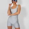 Store Second Skin Square Neck Unitard Jumpsuits & Playsuits | Tops