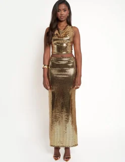 Sale Sequin Maxi Skirt Sculpt & Leisure | Kaiia The Label