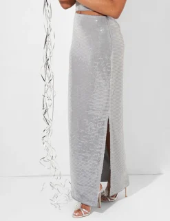 Shop Sequin Maxi Skirt Sculpt & Leisure | Kaiia The Label