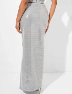 Shop Sequin Maxi Skirt Sculpt & Leisure | Kaiia The Label