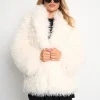 Online Shaggy Faux Fur Coat Sculpt & Leisure | Kaiia The Label
