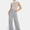 Cheap Sheer Knit Roll Neck Top In Sculpt & Leisure | Kaiia The Label
