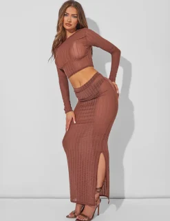 Clearance Sheer Maxi Skirt Co Ord Co-ords | Skirts