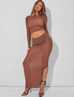 Clearance Sheer Maxi Skirt Co Ord Co-ords | Skirts