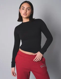 Hot Slim Fit T-shirt With Long Sleeves Sculpt & Leisure | Kaiia The Label