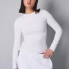 Cheap Slim Fit T-shirt With Long Sleeves Sculpt & Leisure | Kaiia The Label