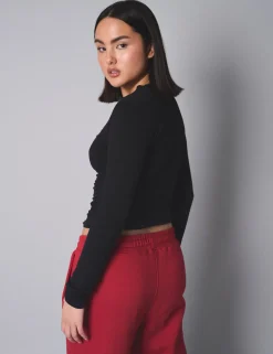 Hot Slim Fit T-shirt With Long Sleeves Sculpt & Leisure | Kaiia The Label