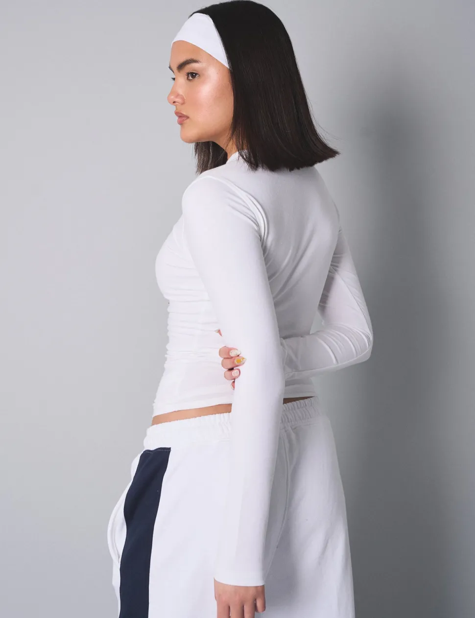 Cheap Slim Fit T-shirt With Long Sleeves Sculpt & Leisure | Kaiia The Label