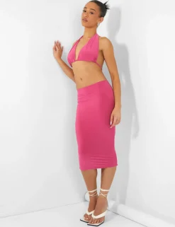 Hot Slinky Halterneck Top Sculpt & Leisure | Kaiia The Label