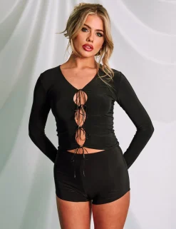 Clearance Slinky Micro Short Co-ords