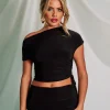 Flash Sale Slinky Ruched Asymmetric Top Co-ords | Tops