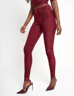 Discount Slinky Ruched Trouser Co Ord Sculpt & Leisure | Kaiia The Label