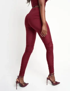 Discount Slinky Ruched Trouser Co Ord Sculpt & Leisure | Kaiia The Label