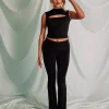 Store Slinky Slit Detail Sleeveless Top Tops