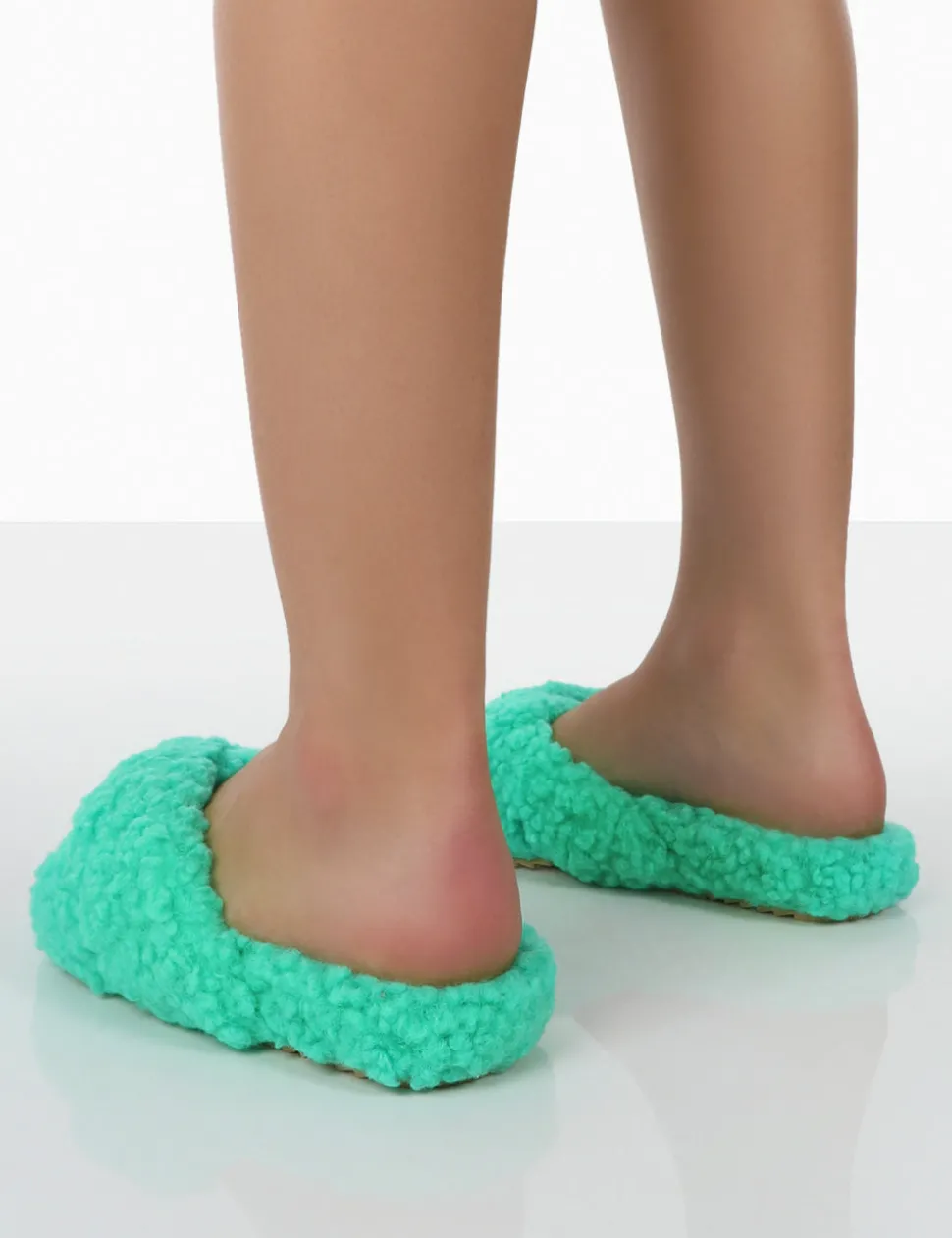 Best Sale Slumber Teddy Cross Over Strap Slippers Flats