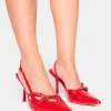 Best Sale Smooch Wide Fit Buckle Detail Slingback Mid Heel Court Shoe Wide Fit Heels | Wide Fit Heels