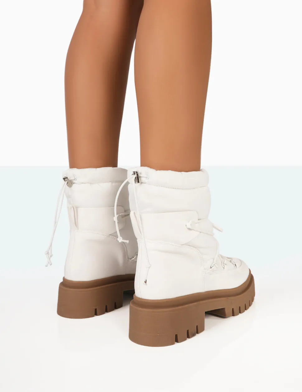 Sale Snowy Lace Up Chunky Sole Snow Ankle Boots Chunky Boots | Ankle Boots