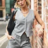 Best Sale Soft Tailored Waistcoat Co Ord Tops