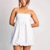 Hot Spaghetti Strap Balloon Mini Dress Dresses