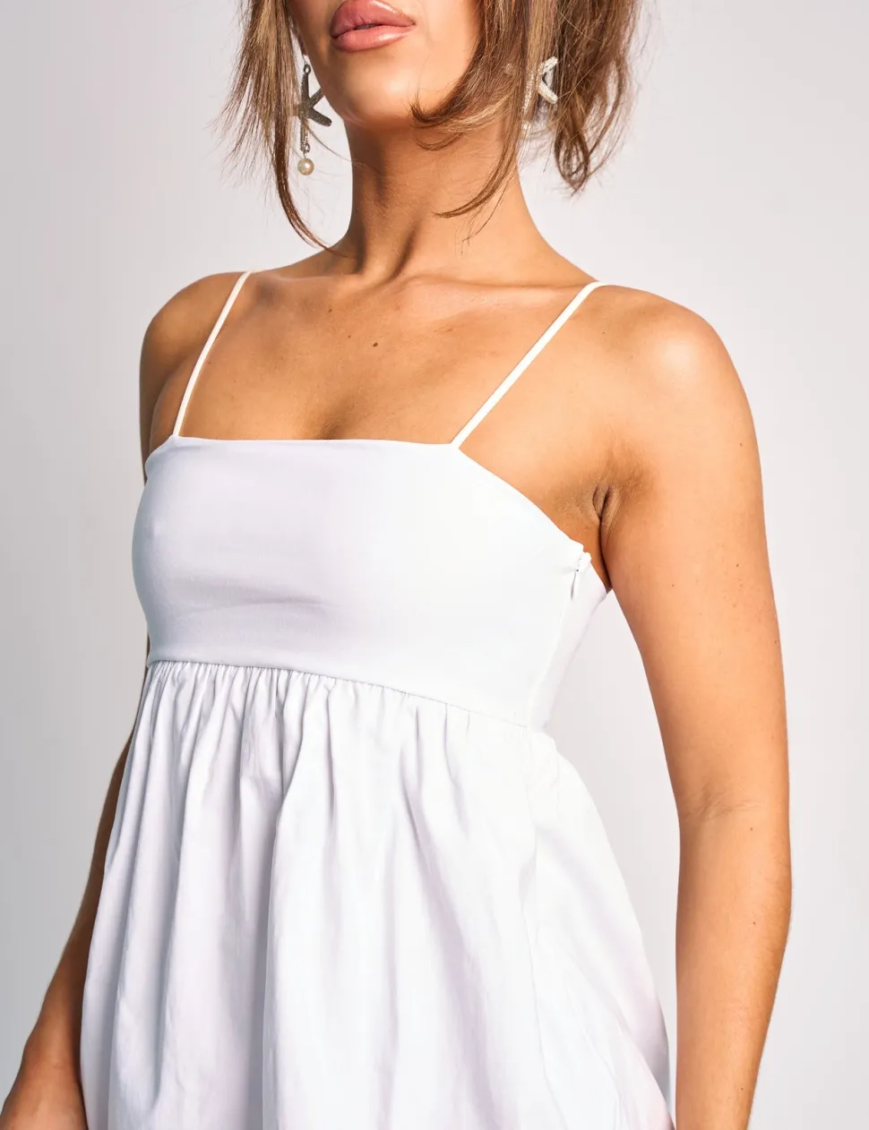 Hot Spaghetti Strap Balloon Mini Dress Dresses