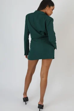 Sale Split Front Mini Skirt Forest Sculpt & Leisure | Kaiia The Label