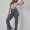 Cheap Split Hem Cargo Trousers Sculpt & Leisure | Kaiia The Label