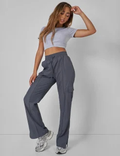 Cheap Split Hem Cargo Trousers Sculpt & Leisure | Kaiia The Label