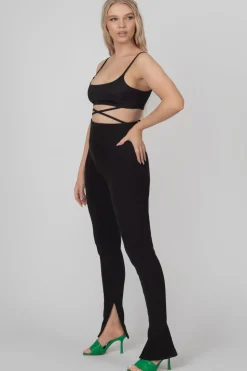 Discount Strappy Tie Cropped Bralet Sculpt & Leisure | Kaiia The Label