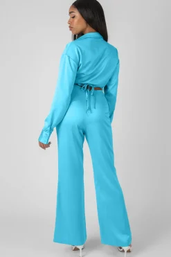 Flash Sale Strappy Waist Striaght Leg Trouser Sculpt & Leisure | Kaiia The Label