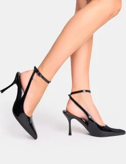 Clearance Sweet Talk Ankle Strap Court Heels Court Heels | High Heels