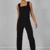 Outlet Tailored Extreme High Waisted Slim Leg Trousers Black Trousers