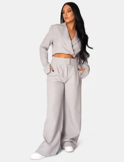 Outlet Tailored Premium Boxy Cropped Blazer Sculpt & Leisure | Kaiia The Label
