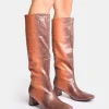 Discount Tamira Ombre Block Heel Knee High Boots Block Heels | Heeled Boots