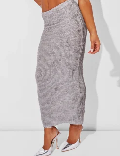 Cheap Textured Maxi Skirt Co Ord Co-ords | Skirts